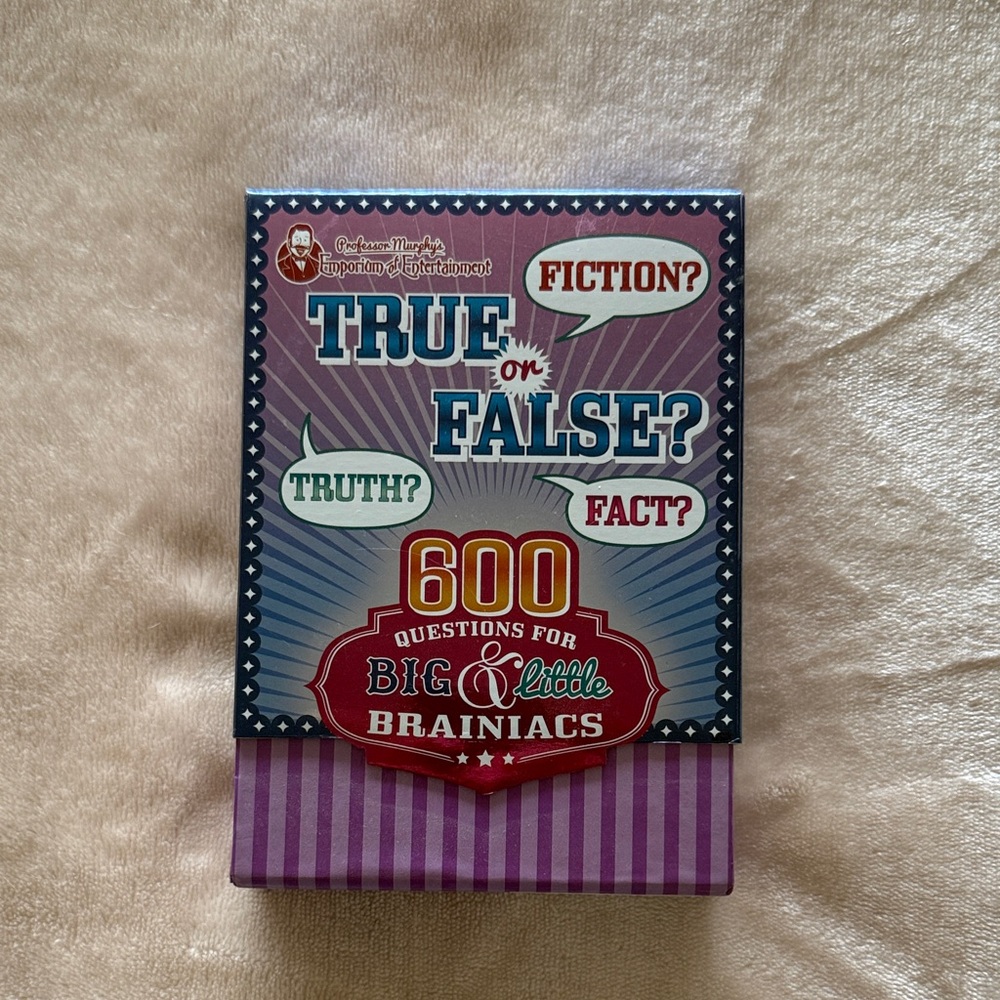 Colorful Trivia Game with 600 Questions